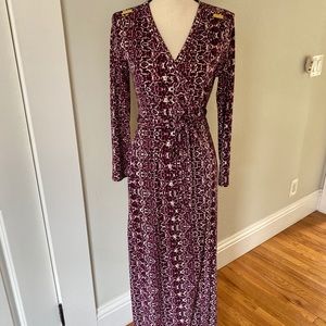 Calvin Klein maxi wrap dress